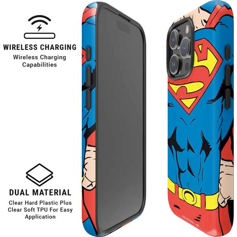 DC Comics Superman Vintage Chest iPhone 16 Pro Magsafe Impact Case